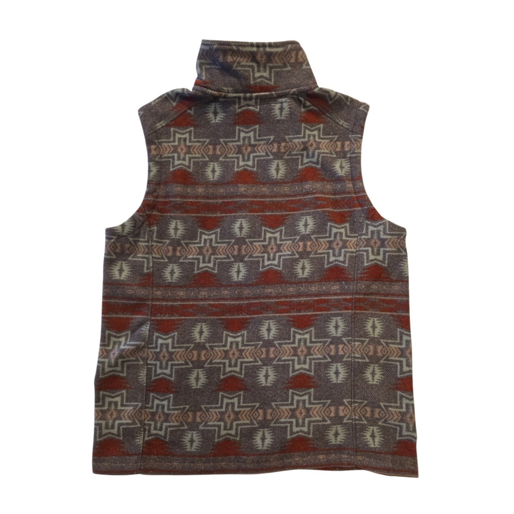 Powder River Outfitters Fleece Vest Men's Large Western Aztec Full Zip - Picture 6 of 7